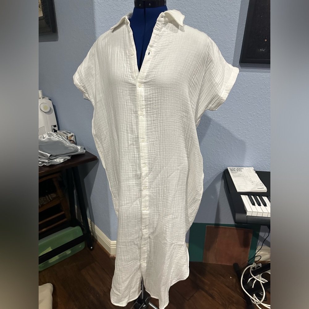 White cotton dress